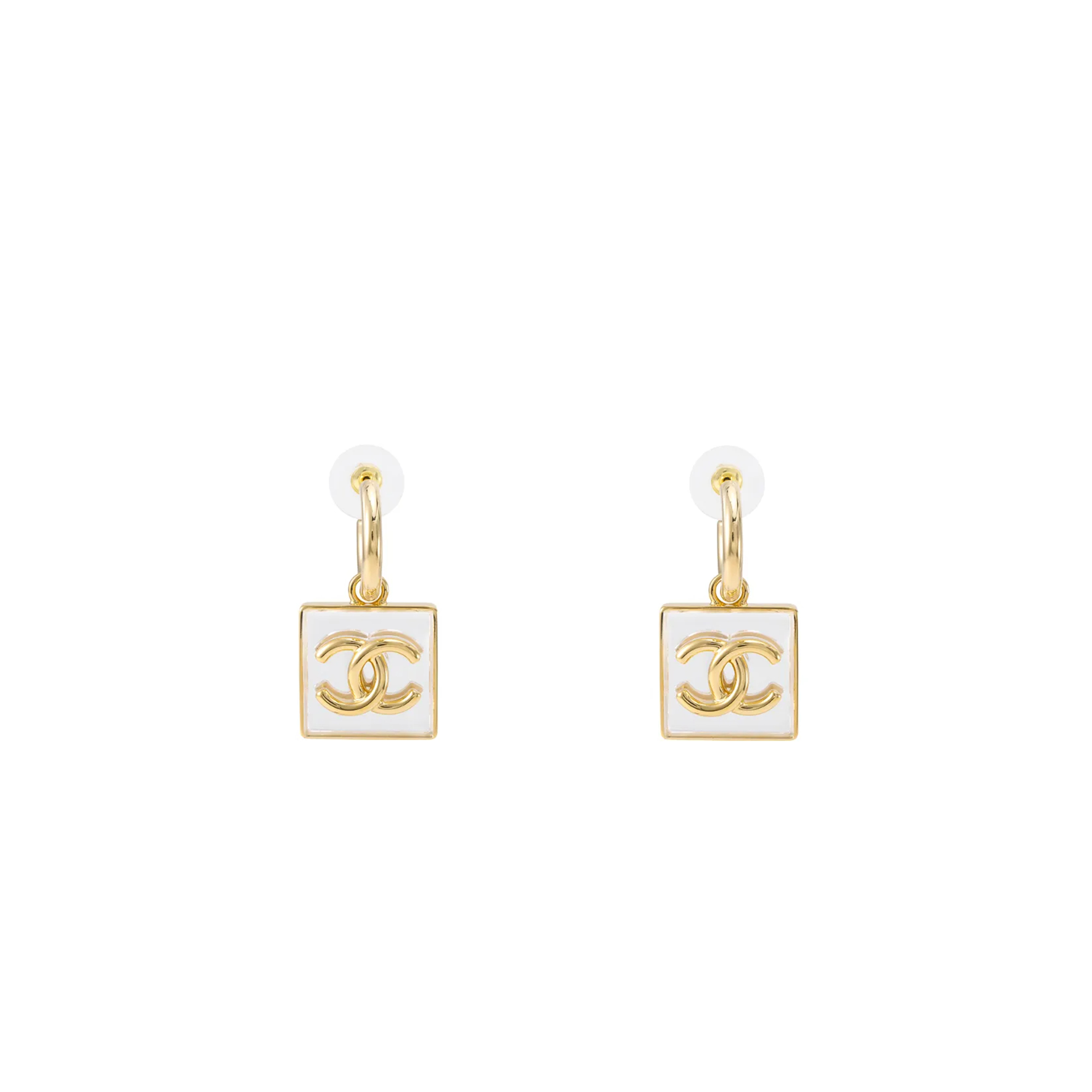 Ch*el earrings women''s gold aba586